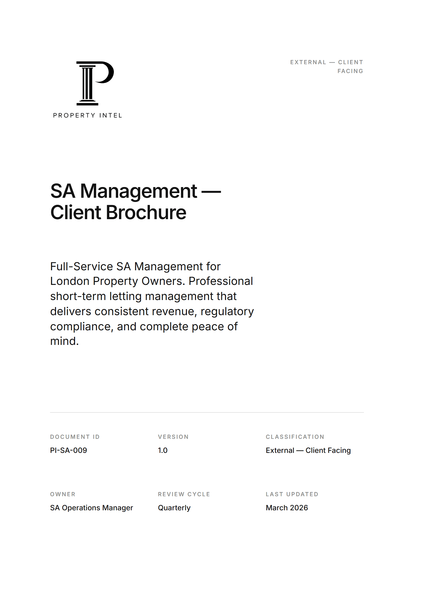 Cover preview for the Accommodation Management brochure.